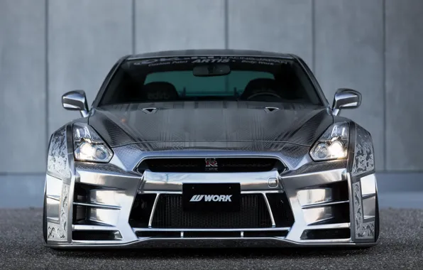 Picture GTR, Nissan, Front, Racing, View, Kuhl