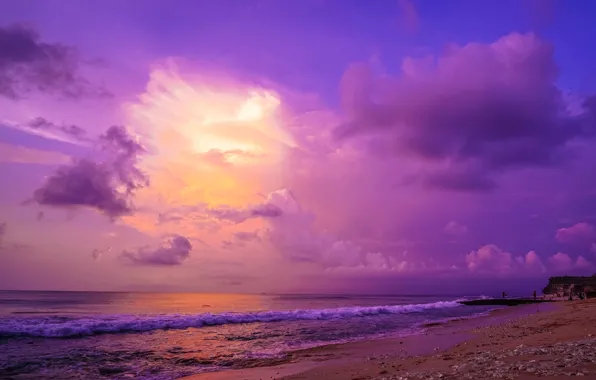 Picture beach, the ocean, coast, wave, Bali, Indonesia, The Indian ocean, Bali, Indonesia, Indian Ocean, Dreamland …