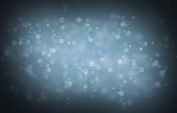 Picture winter, light, snow, snowflakes, style, light, style, winter, snow, 2560x1600, snowflakes
