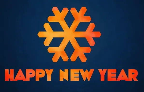Picture the inscription, New year, Happy New Year, Snowflake, 2014