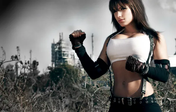 Picture Girl, Final Fantasy 7, Tifa, cosplay