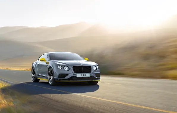 Picture light, speed, Bentley, Continental, light, car, Speed, Black Edition