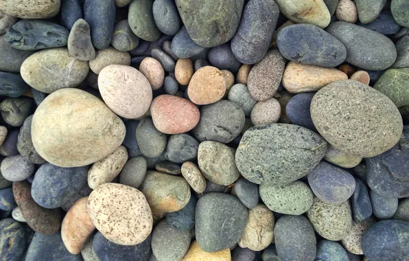 Picture green, colorful, grey, yellow, blue, stones, round