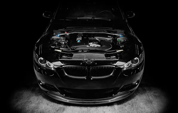 Picture engine, black, tuning, BMW, bmw m3, 1013mm
