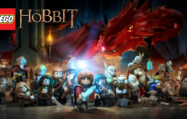 Picture gold, fire, dragon, toys, bow, logo, Could, staff, logo, swords, Gandalf, LEGO, the wizard, Gandalf, …