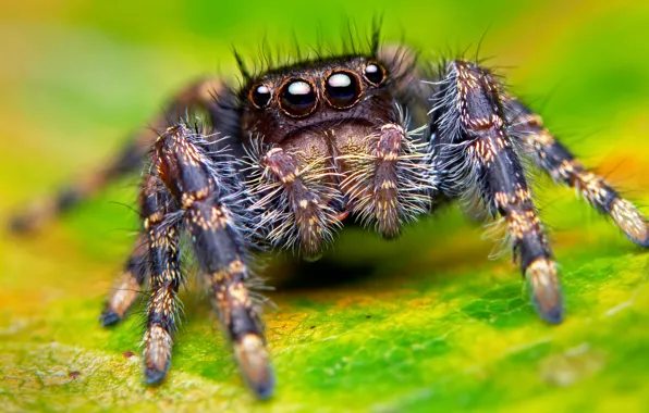 Picture eyes, macro, spider, paws, spider, insect, eyes, macro, insect, paws