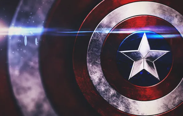 Picture star, shield, captain america, marvel comics