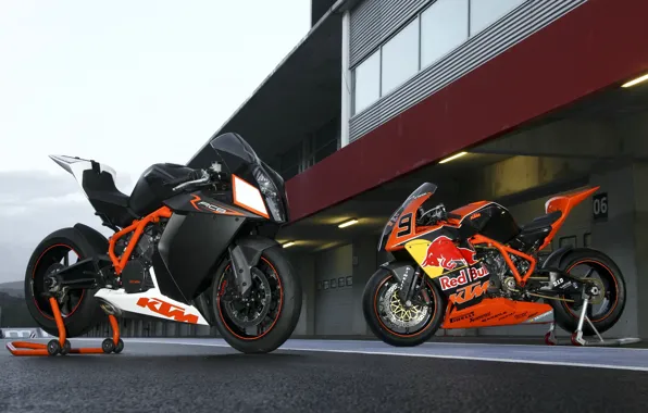 Picture motorcycle, red bull, ktm, rc8, rc8r