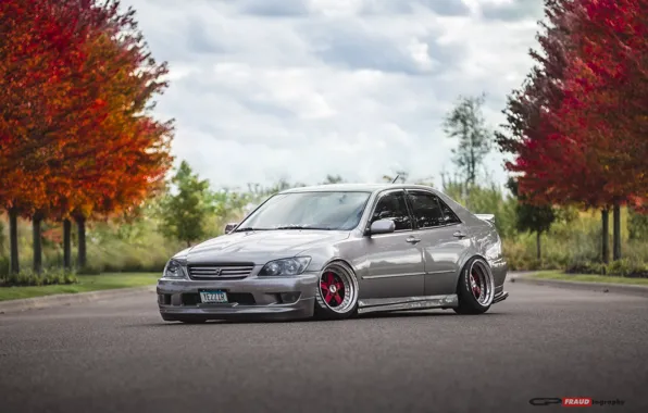 Picture autumn, lexus, toyota, jdm, tuning, low, height, is200, stance