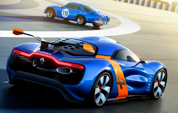 Picture Concept, the concept, Renault, Reno, rear view, racing track, Alpine, Alpine, A110-50