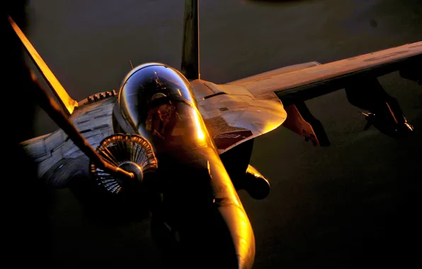 Picture the sun, bomb, hose, pilots, refueling, f/a-18