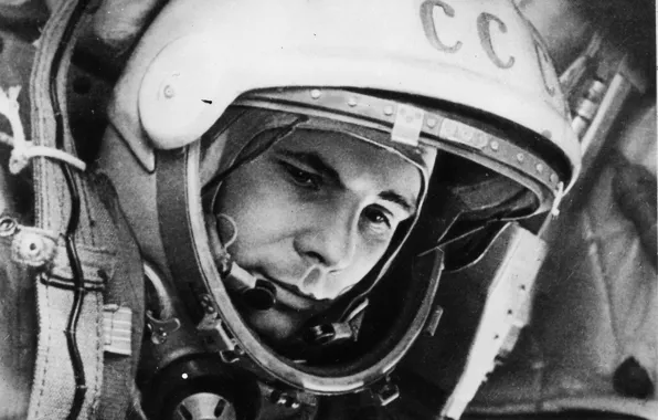 Picture USSR, Yuri Alekseyevich Gagarin, the first cosmonaut