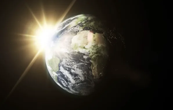 Picture sun, planet earth, planet