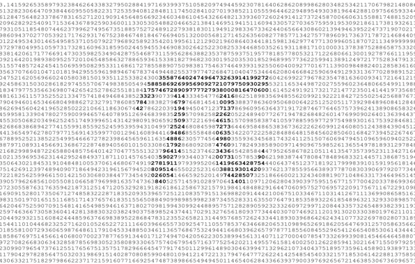 Picture the number, 3.14, the number PI
