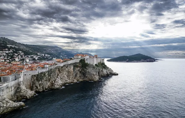 Picture sea, landscape, panorama, Croatia, Croatia, Dubrovnik, Dubrovnik