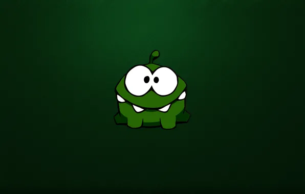 Picture green, green, monster, monster, monster, eyed, crank, toothy, Cut the Rope