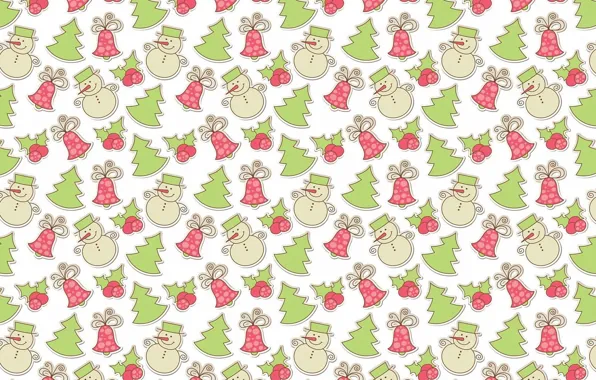 Picture background, holiday, texture, art, New year, snowman, herringbone