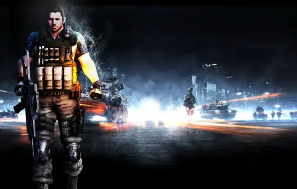 Picture weapons, machine, Battlefield 3, Resident Evil 6, Chris Redfield