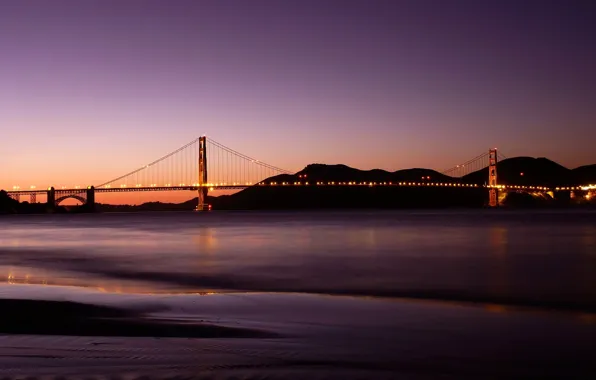 Picture Water, Bridge, CA, Golden Gate Bridge, San Francisco