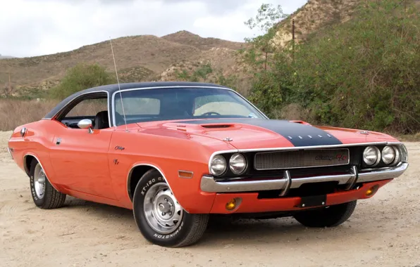 Picture background, Dodge, Dodge, Challenger, 1970, the front, Muscle car, Muscle car, R/T, Chelenzher