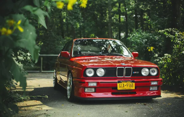 Picture BMW, BMW, before, red, red, tuning, e30