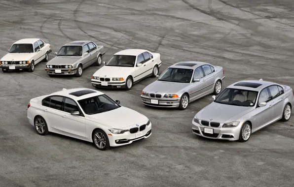 Picture bmw, BMW, mixed, e90, E30, e46, 3 Series, E21, e36, f30