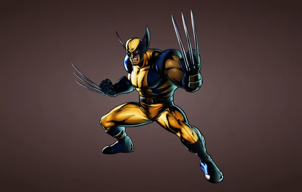 Picture Wolverine, X-Men, wolverine, comic, Marvel Comics, toothy, X-Men, dark background, kogtistiy