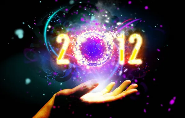 Picture hand, 2012, year, new