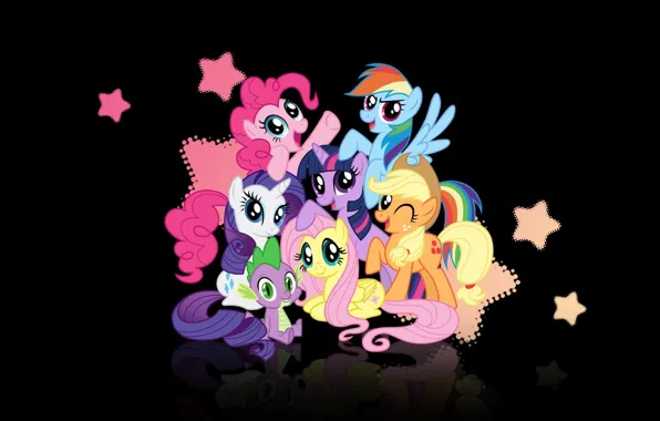 Picture applejack, spike, rarity, my little pony, twilight, pinkie pie, rainbow dash, aprjc, my little pony, …