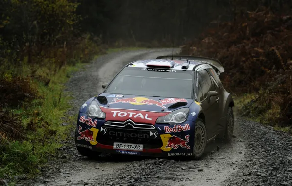 Picture Auto, Dirt, Citroen, Lights, Red Bull, DS3, WRC, Rally