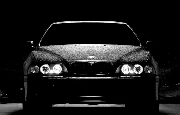 Picture night, lights, Bmw, the front, m5 e39, BMW