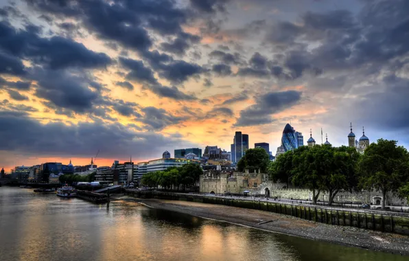 Picture sunset, England, London, sunset, London, England