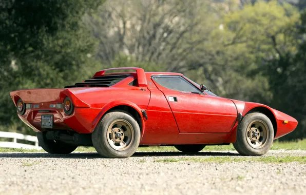 Picture supercar, rear view, Lancia, 1973, Stratos, Lancia, Stratos