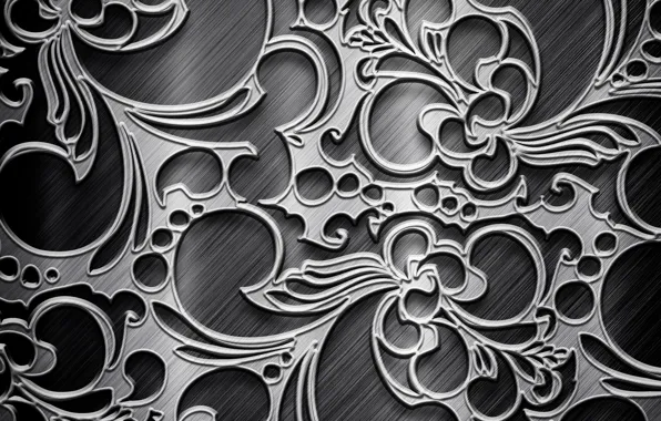 Picture grey, background, patterns, texture, silver, metallic