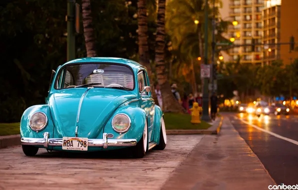 Picture street, beetle, classic, tuning, Volkswagen, stance, Volkswagen Beetle