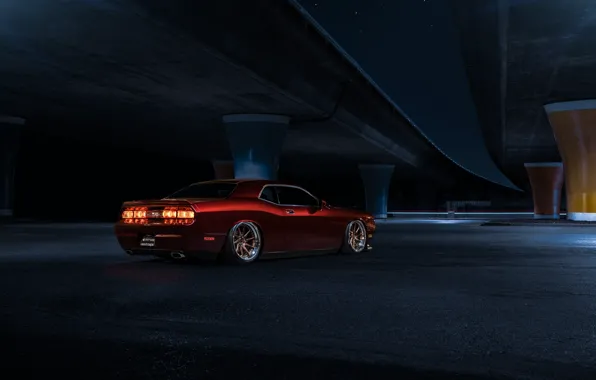 Picture Muscle, Dodge, Challenger, Red, Car, Candy, American, Wheels, Before, Rear, Garde