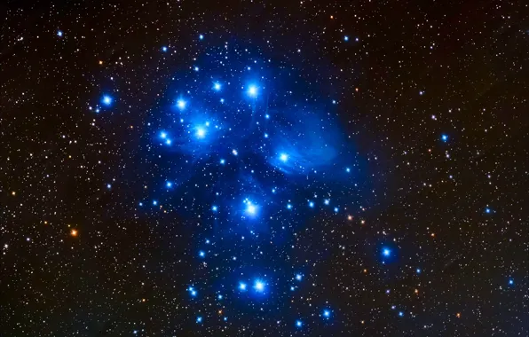 Picture space, stars, constellation, the Pleiades