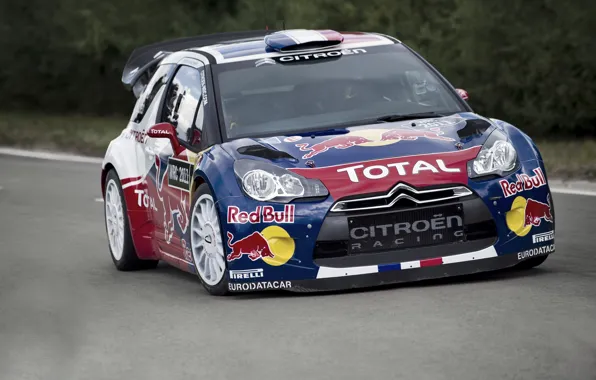 Picture Machine, Citroen, Lights, Red Bull, DS3, Rally, The front