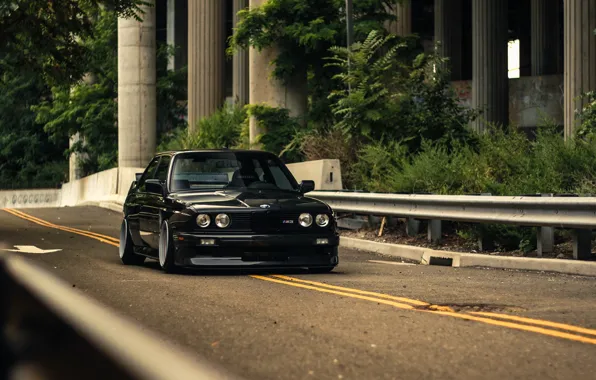 Picture BMW, Black, Coupe, E30