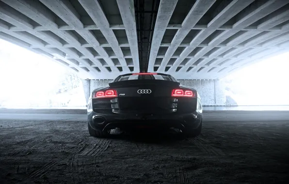 Picture Audi, Auto, Bridge, Machine, Back