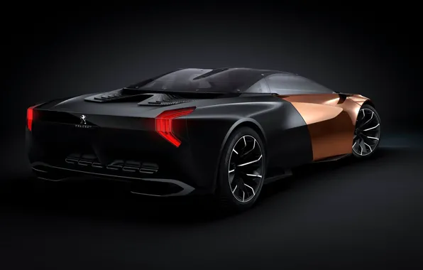 Picture car, Concept, Peugeot, black, Onyx