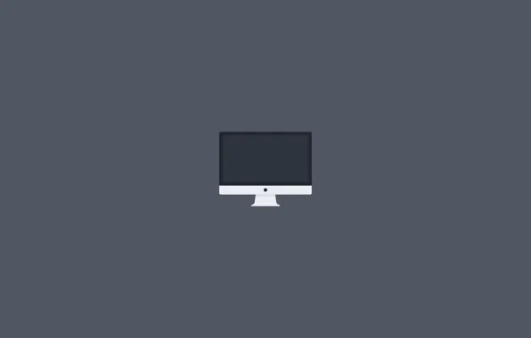 Picture computer, grey, background, color, Mac, apple, minimalism, logo, wallpaper, grey, screen, EPL, imac
