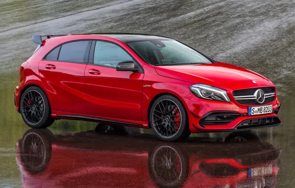 Picture red, mercedes, amg, a45