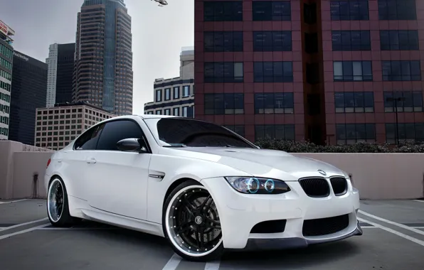 Picture bmw, white, tuning, power, germany, e92