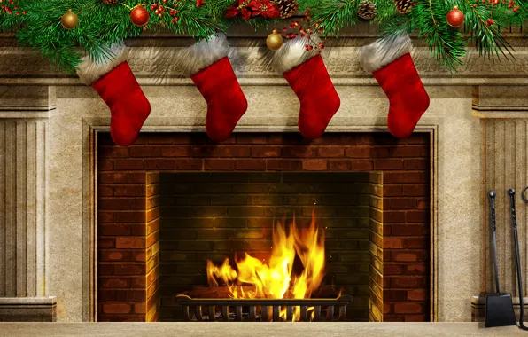 Picture color, fire, sweetheart, Christmas, beauty, colors, colorful, fire, fireplace, beautiful, Happy New Year, Christmas, colorful, …
