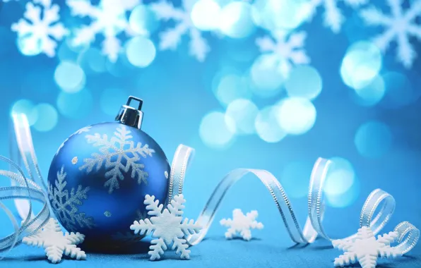 Picture decoration, snowflakes, balls, balls, Christmas decorations, decoration, snowflake, ornament, Christmas spirit, Christmas spirit, blue Christmas, …