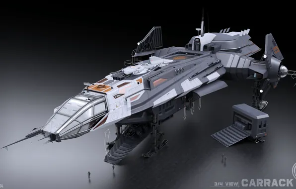 Picture Star Citizen, space ship, Carrack