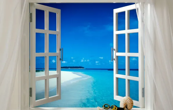 Picture Tropics, Window, Breeze