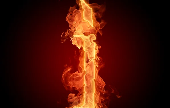 Picture fire, flame, Wallpaper, letter, Litera