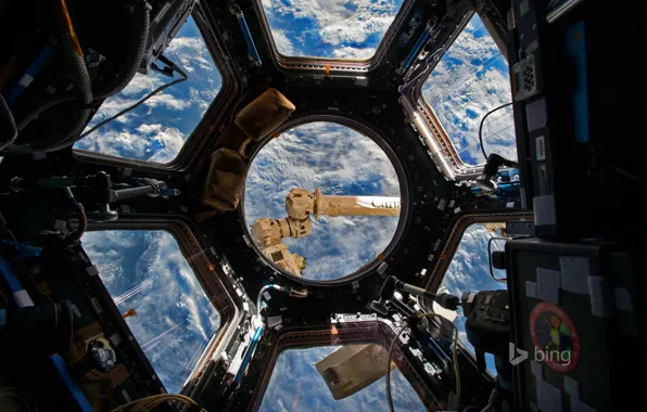 Picture ISS, the dome, the international space station, photo NASA
